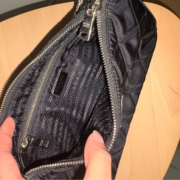 Prada Quilted Black Mini Bag with Chain Strap - Picture 3 of 6
